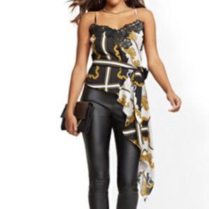 New York & Company Lace-Trim Hi-Lo Camisole